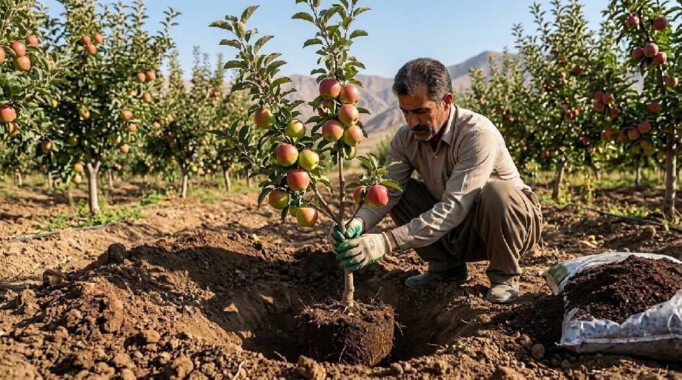 چگونه درخت سیب بکاریم
