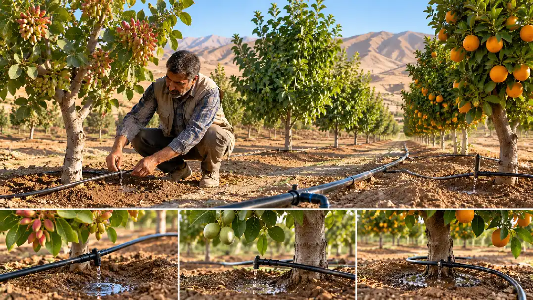 آموزش طراحی سیستم آبیاری قطره ای رایگان