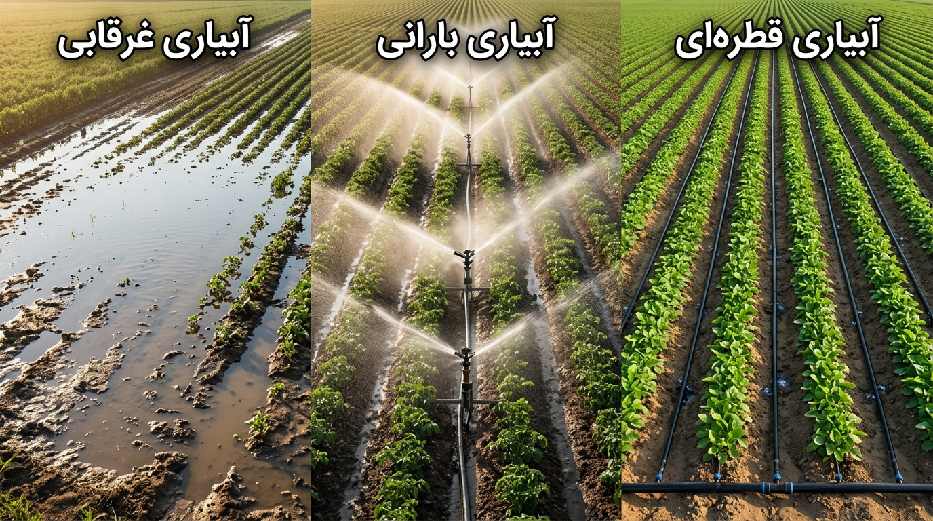 آبیاری قطره ای درختان
