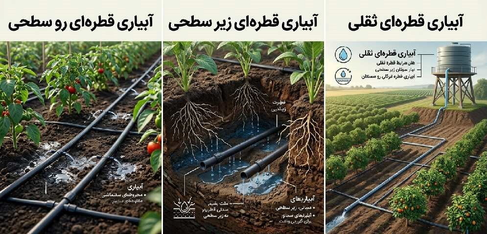 آبیاری قطره ای باغچه
