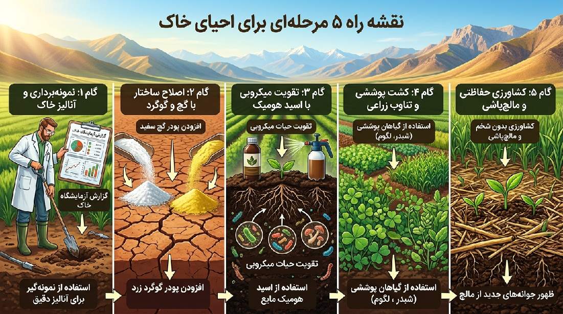 احیای خاک کشاورزی چگونه انجام می شود؟