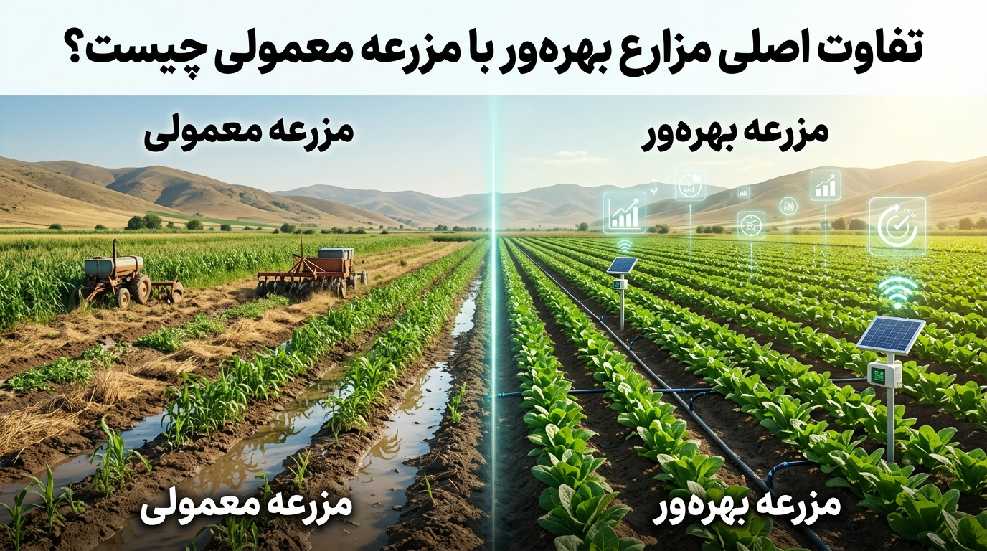توضیح مزارع بهره ور